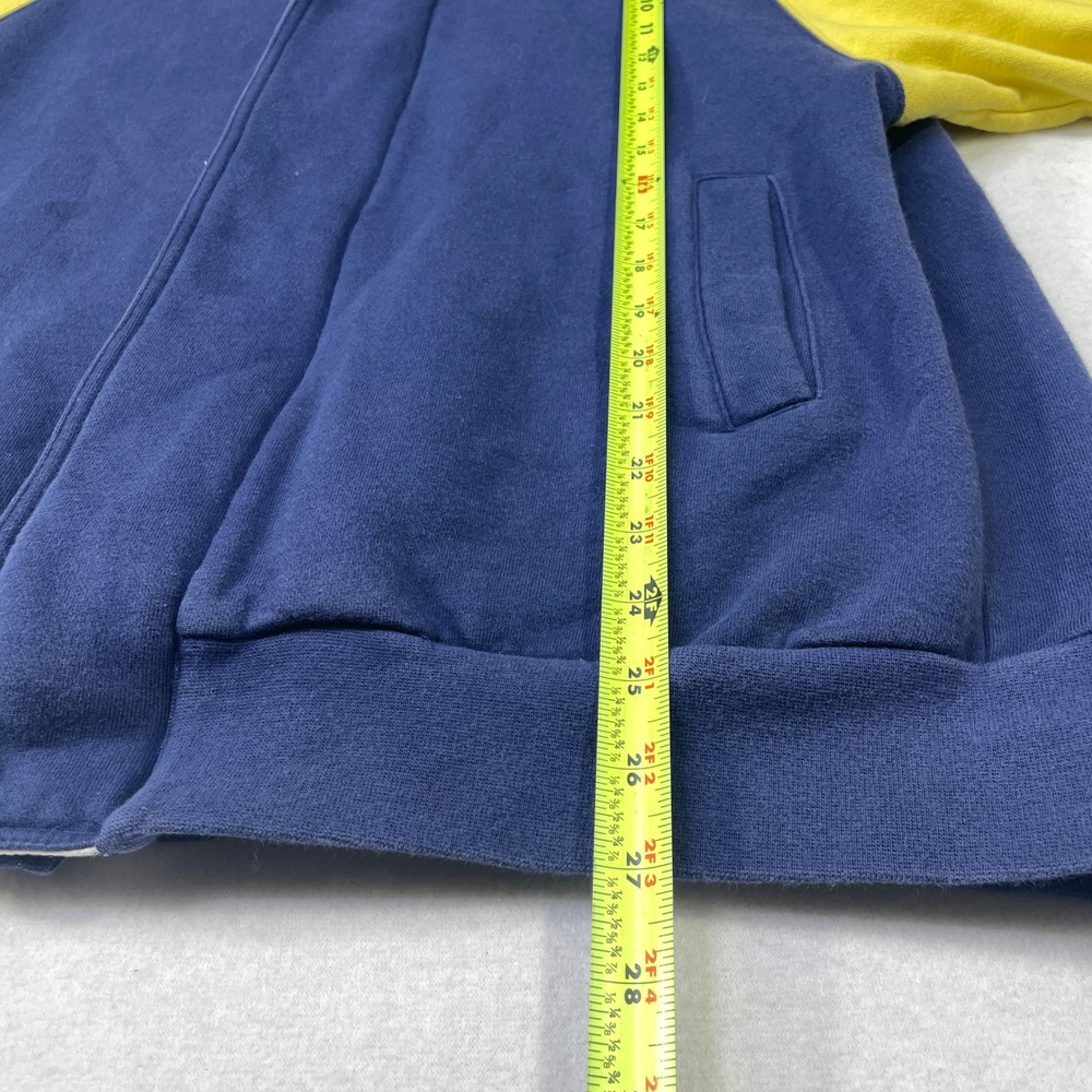 Vintage Charter Club Jane Justin Navy Yellow Colorblock Jacket Mens Medium - Picture 7 of 10